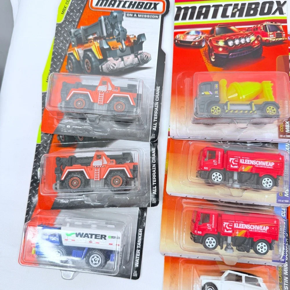 Matchbox Diecast Car Lot 18pc Construction City Action 64 Austin Mini Cooper S